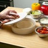 RSVP International Stoneware Tortilla Warmer & Server with Lid, Dishwasher,