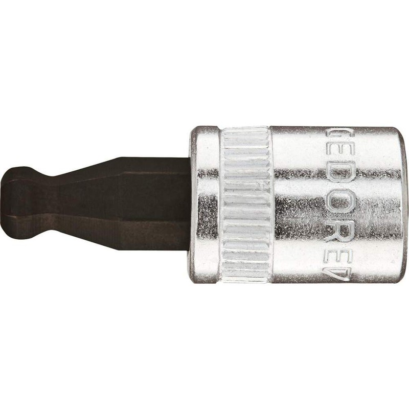 Gedore 2219409 Hexagon Ball Point Socket, 0.2 inch (4 mm)