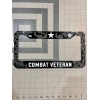 plate frame COMBAT VETERAN Black License Plate Frame Cover, Frame,