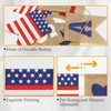 2 PCS USA Burlap Banners, Burlap Banner for 4th of