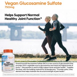 Doctor's Best Vegan Glucosamine Sulfate 180 Count Joint Health Supplement