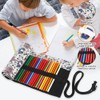 Pack of 2 Canvas Pen Roll, Rolling Pencil Case, 36