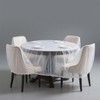 5 Pcs Disposable Furniture Dust Covers with Elastic, Plastic Dust
