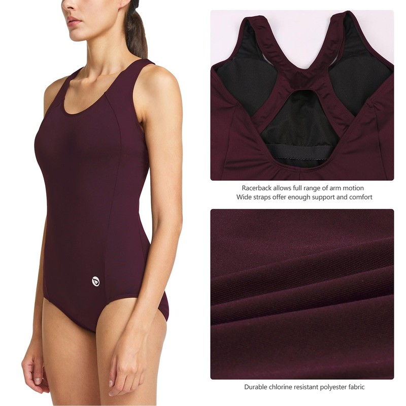 BALEAF - Traje de baño Deportivo de una Pieza con