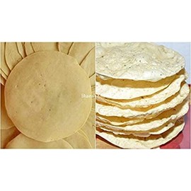 BSD Organics Ready to Fry Vegetarien Snack Urad Papad/Udad Paapad/Ulundu Appalam (100 Gram / 3.5 Ounce)