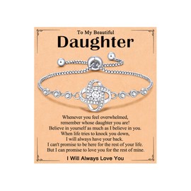 PINKDODO Daughter Gifts from Mom Birthday Valentines Day Christmas Gifts for Daughter Bracelet