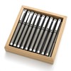MiSiBao 0.7mm Black Ink Gel Ink Rollerball Pens 2 in