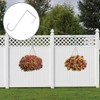 2 Pack Vinyl Fence Hooks 2x6 inch,Fence Hangers Patio Light