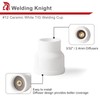 Welding Knight #12 Ceramic (Twin Pack) White TIG Welding Cups