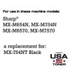 MADE IN USA TONER Compatible Replacement for Sharp MX754NT, MX-M654N,