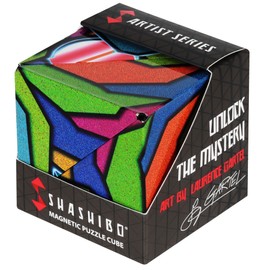 SHASHIBO Shape Shifting Box - STEM Magnetic Fidget Cube That Transforms Into Over 70 Shapes, Download Fun in Motion Toys Mobile App (Stained Glass)