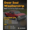 Door Seal Weatherstrip(2 PCS), Compatible with 2007-2014 Chevy Silverado GMC