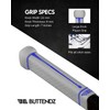 Buttendz Flux Z Hockey Stick Replacement Grip, Reusable Design, Large