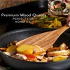 Wood Vibe 6-Piece Wooden Spoons for Cooking, Long Handle Wooden