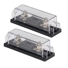 2PCS 200A 48V Fuse Holders with 4PCS Terminals 4 PCS Heat Shrinkable Tubes