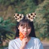 Baluue 2pcs Cat Ears Headband, Cosplay Leopard Headwear Furry Neko