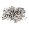 sourcing map 100pcs M2.5 x 10mm Stainless Steel Cross pan