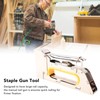 Staple Gun Manual Stapler Nailer Stainless Steel High Capacity for