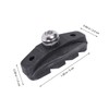 BESPORTBLE 2pairs C-Brake Pads for Road Bikes Rubber Shaped Design