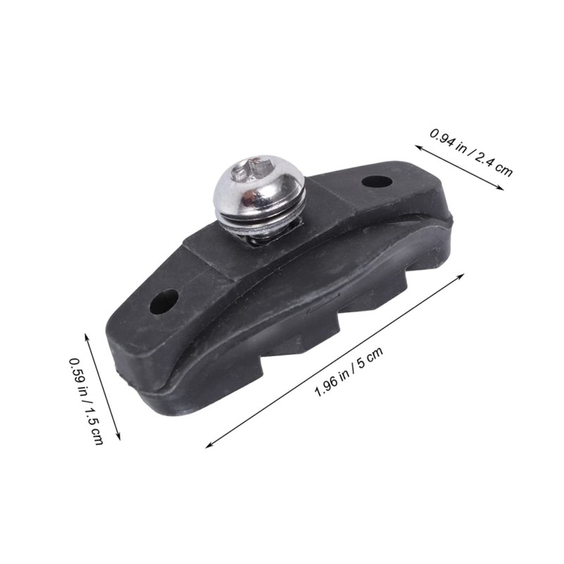 BESPORTBLE 2pairs C-Brake Pads for Road Bikes Rubber Shaped Design