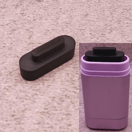 ULEIVA Aufsatz Schwarz kompatibel mit Wild Deo – so geht Nachhaltig - den gesamten Inhalt nutzen (Schwarz)