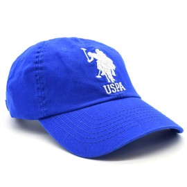 U.S. POLO ASSN. Gorra de Beisbol Ajustable con Logo icónico USPA al Frente para Hombre o Unisex | Modelo USRCAP-47-230 (Azul Rey)