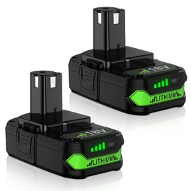 Upgraded 2Packs 3800mAh P107 Battery Compatible with Ryobi 18V Battery ONE+ P102 P103 P105 P107 P108 P109 Cordless for one Plus Tool System