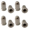 M6 General Purpose External Hexagon Flange Nut Muffler Long Nickel