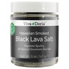 Viva Doria Hawaiian Smoked Black Lava Sea Salt, Fine Grain,