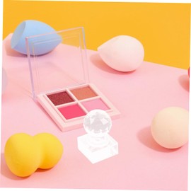 FOMIYES Quick Accurate Eyeshadow Pressing Tool Translucent Palette Stamper for Repair Seal