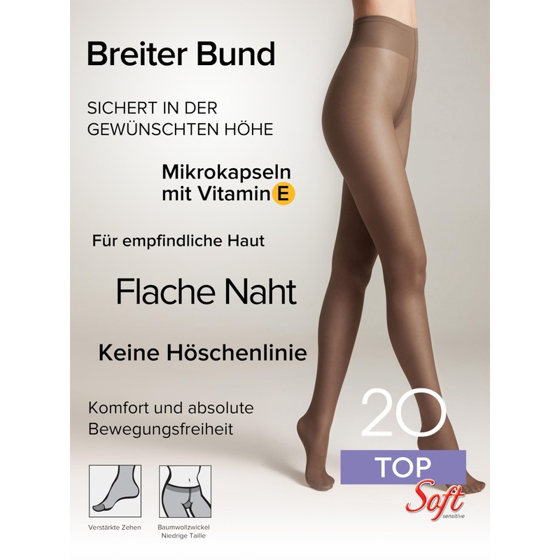 Conte elegant Women's Tights for Sensitive Skin with Vitamin E