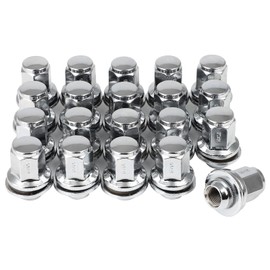 SCITOO 20PCS M14x1.5 Wheel Lug Nuts 7/8"(22mm) Chrome Wheel Bolt for 2021-2022 for Land Rover Defender 90,2006-2022 for Land for Rover Range Rover Sport,2014-2022 for Land for Rover Discovery