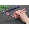 Ishida Chopsticks, Black/Pink, Made in Japan, Product Size: Chopsticks: 9.1
