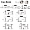 Pstyle. PST-102 Chicago Screw Combination Leather Craft Screws, Set of
