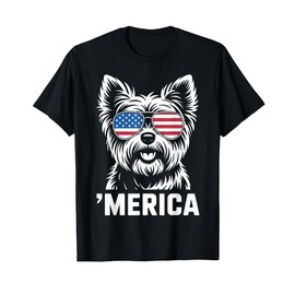 Yorkshire Terrier 4th of July ‘Merica Patriotic T-Shirt