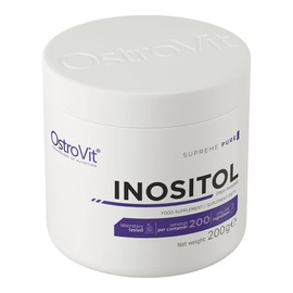 Inositol Pure 200 g Powder, 100% Pure Myo-Inositol per Daily Dose, Vegan & No Additives OstroVit