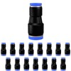 Pack of 15 6 mm to 10 mm Straight Pneumatic