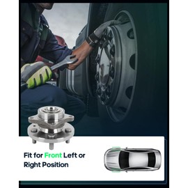 SCITOO Wheel Hub Wheel Bearing Assembly Front 515067 fit for Land Rover LR3 2005-2009 for Land Rover LR4 2010-2013 for Land Rover RANGE ROVER SPORT 5 Lugs Wheel Hub Bearing Assemblies without ABS 1pc