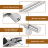 sourcing map Cabinet Handles, 5Pcs 8" Stainless Steel Round Kitchen