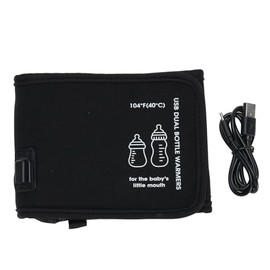 Funda Calentadora de Leche USB Portátil con Tecnología de Temperatura Constante para Bolsa Calentadora de Biberones, Tela Oxford, Ideal para Viajes