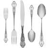 Silverware Set for 8, Stainless Steel Gorgeous Retro Royal Flatware