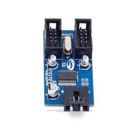 RGEEK 9pin USB Header Male 1 to 2 Female Extension Cable Card Motherboard 9-Pin USB HUB USB 2.0 9 pin Connector Adapter Port Multilier