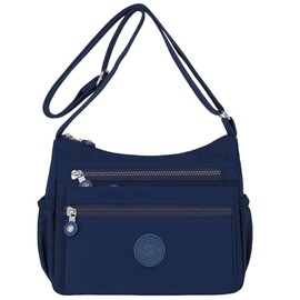 FAVORTALK Multi Pocket Handbag Crossbody Bag - Women's Cross-body Bags Lightweight Water Resistant Shoulder Nylon Cross Body Purse for Shopping Travel - B41514