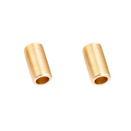 2PCS Brass Male Nipple Fitting G3/4" Diameter Threaded Rod Extension Fitting 50mm Length Piping Connections for Kitchen Taps Garden Taps