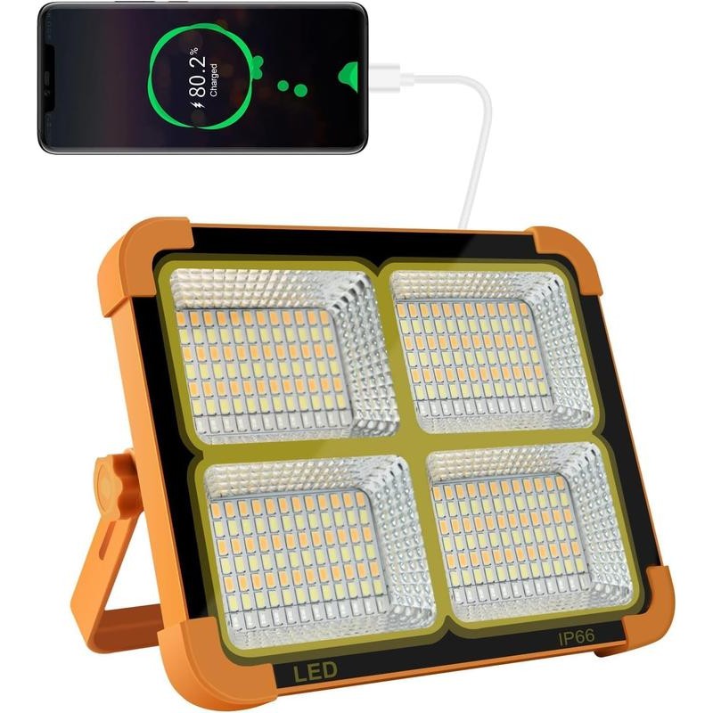 Portable LED Work Solar Light 100W 16500mAh 10000 LM with