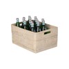 Loma Rectangular Rattan Storage Basket with Cut-Out Handles - White-Wash