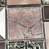 Hominter Metal & Glass Mosaic Tile – Silver & Rose