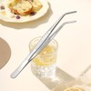 Evanda Kitchen Tweezers 30cm/12 Easy Pickup, Heavy Duty Extra-Long Stainless