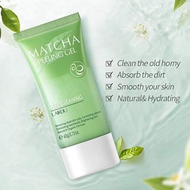 Gel Exfoliante Facial De Matcha, Limpiador Exfoliante Natural, Hidratante, Corporal Y Facial, Limpieza Profunda Para Piel Seca, Puntos Negros Y Acné. Ideal Como Regalo Para Hombres Y Mujeres.