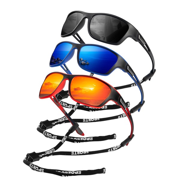 KALIYADI Polarized Sunglasses Men, Mens Sunglasses Polarized UV Protection for Driving Cycling Fishing